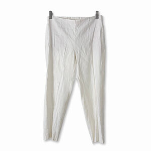 J. Jill Linen Stretch Ankle Cropped Pants XS White